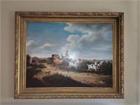 Carriage Landscape Painting