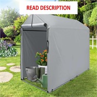 Heavy-Duty Outdoor Shed  Portable 6x3Ft