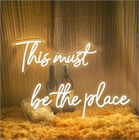 $105  Must Be The Place Neon Sign  43.7X8 inches