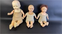 Vintage Composition Dolls for Repair