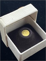22K Gold Mini Coin With Box