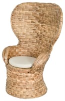 Rattan Cobra Chair - Woven Natural Water Hyacinth
