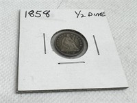 1858 Half Dime