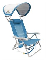 M9165  GCI SunShade Blue Beach Chair