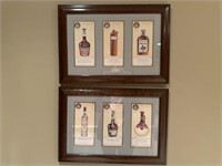 Pair liquor bottle prints