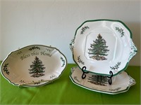 Spode Christmas Tree Serving Plates