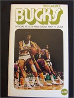 Milwaukee Bucks 1972-73 Press TV Guide - Kareem