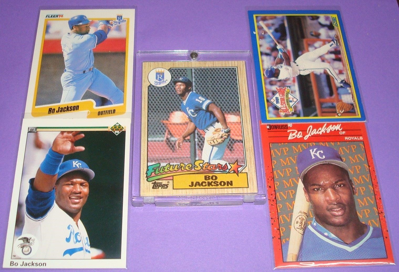 BO JACKSON CARD LOT With ROOKIE FUTURE STAR CARD