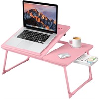WF7569  Livhil Lap Desk 23Inch Bed Desk - Pink