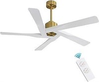 64" ABS DC Ceiling Fan No Light, 5 Blade ABS