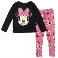 P332  Disney Minnie Mouse T-Shirt and Leggings Set