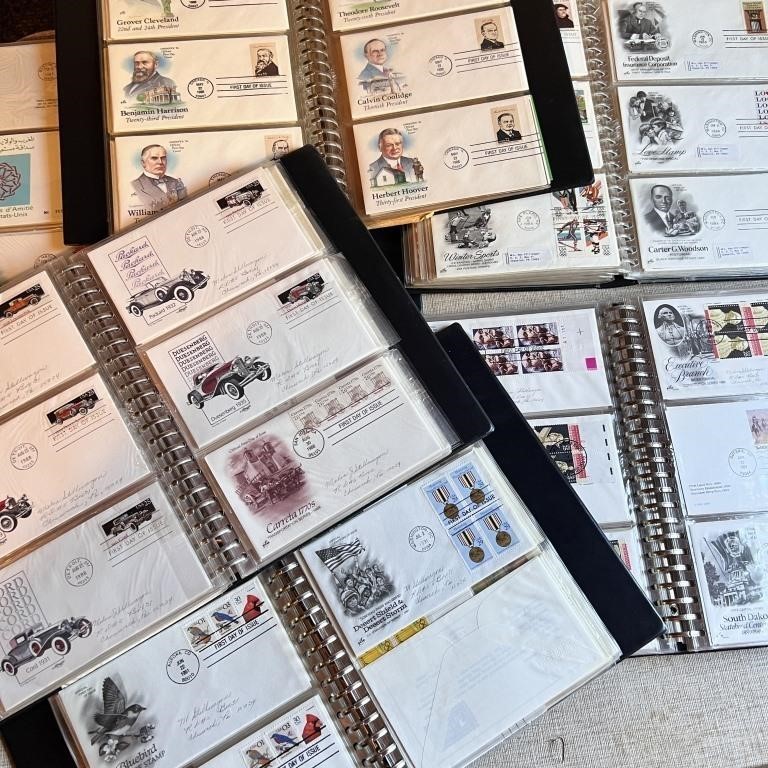 First Day Cover Collection in Albums