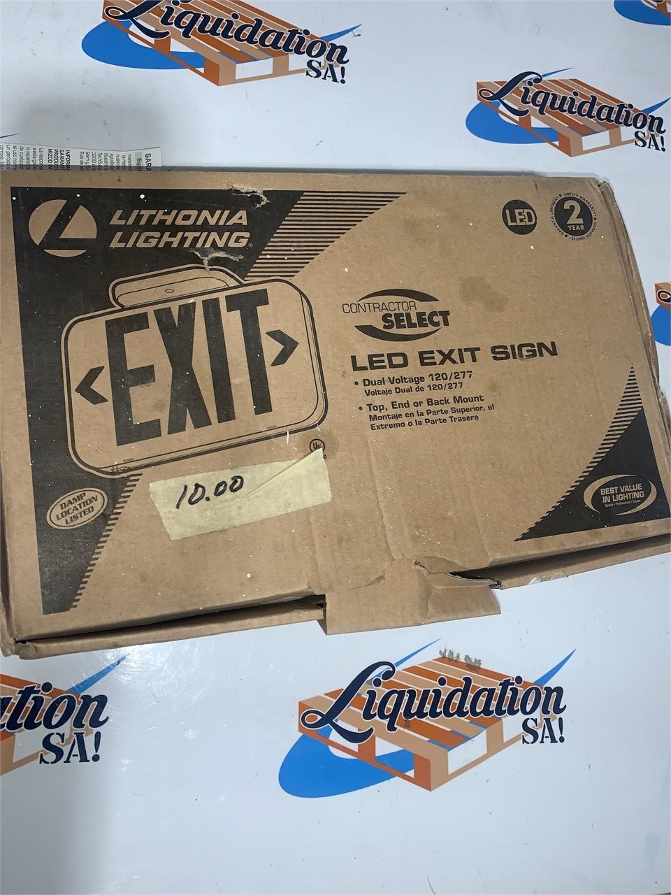 $20  Exit sign