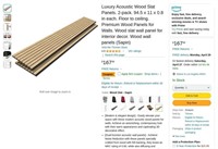 WF7579  Luxury Acoustic Wood Slat Panels 94.5 x 11