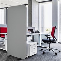 Standing Room Divider 29”x65” Portable Self