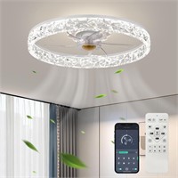 20'' Ceiling Fan with Light, 2024 Upgraded Low