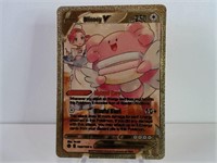 Pokemon Card Rare Gold Blissey V