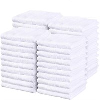 WF7784  THE CLEAN STORE White Terry Towels, 14" x