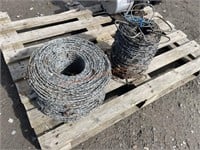 2- Partial Roll Of Barb Wire