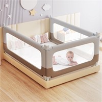 Bed Guard Rail for Toddlers - Height Adjustable
