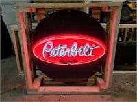 New/Unused Peterbilt 36" Round Neon Sign