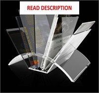 Acrylic Magazine Rack - Clear Desktop Organizer