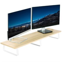 VIVO 39 inch Extra Long Monitor Stand, Wood and