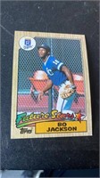 1987 Bo Jackson Topps Rookie Kansas City Royals