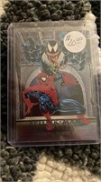 1992 Marvel Masterpieces Spiderman vs Venom Battle