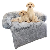 Calming Dog Bed Fluffy Plush Dog Mat for