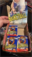 1989 fleer basketball 15 sealed wax packs with ori