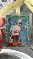 1986 Topps Football Jerry Rice Rookie Card Nice