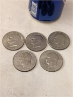 5 Eisenhower Dollars