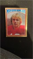 1982 Topps Stickers JOE MONTANA San Francisco MVP