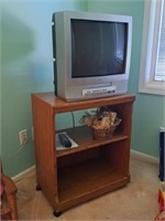 Microwave Cart / TV Stand & TV/VCR Combo