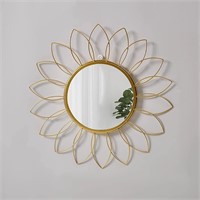 Gold Mirrors for Wall - Metal Sunburst Wall