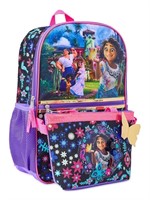 WF7698  Disney Encanto Girls Backpack 17" + Lunch