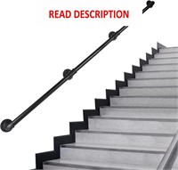 $60  9 Ft Metal Staircase Handrail  Black (HR09)