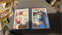 2 Cards Topps Lot: Walter Payton #302 and Terry Br