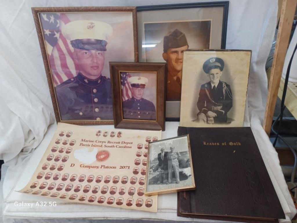 Vintage Military Pictures and Book