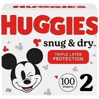 Huggies Snug & Dry Baby Diapers  Size 2  100 Ct