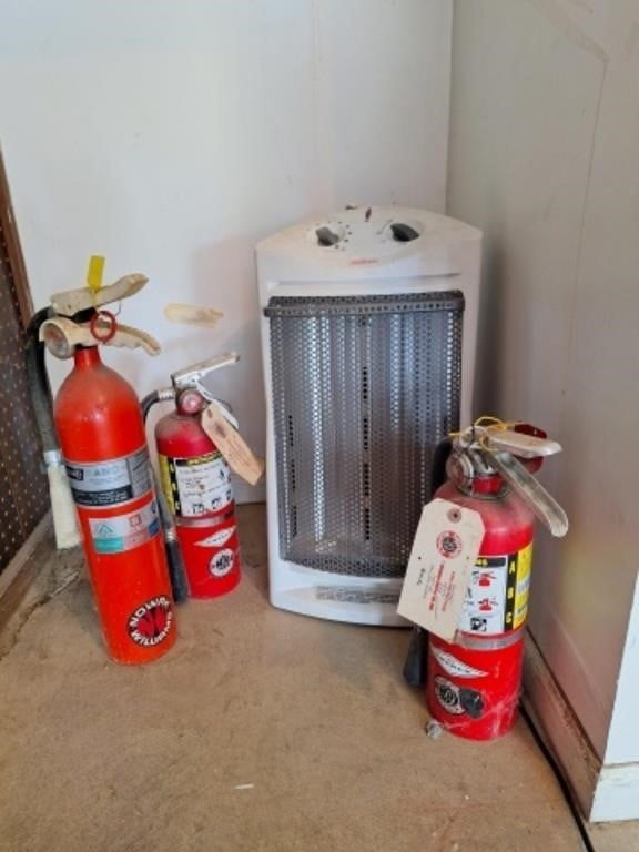 Sunbeam Electric Heater, Fire Extinguishers