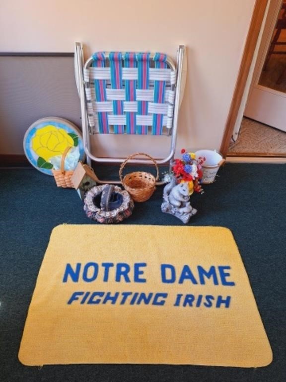 Notre Dame Rug, Cement Stepping Stone, Decor