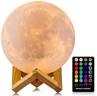 Moon Lamp, LOGROTATE 16 Colors LED Night Light