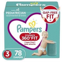 Pampers Cruisers 360 Diapers Size 3  78 Count