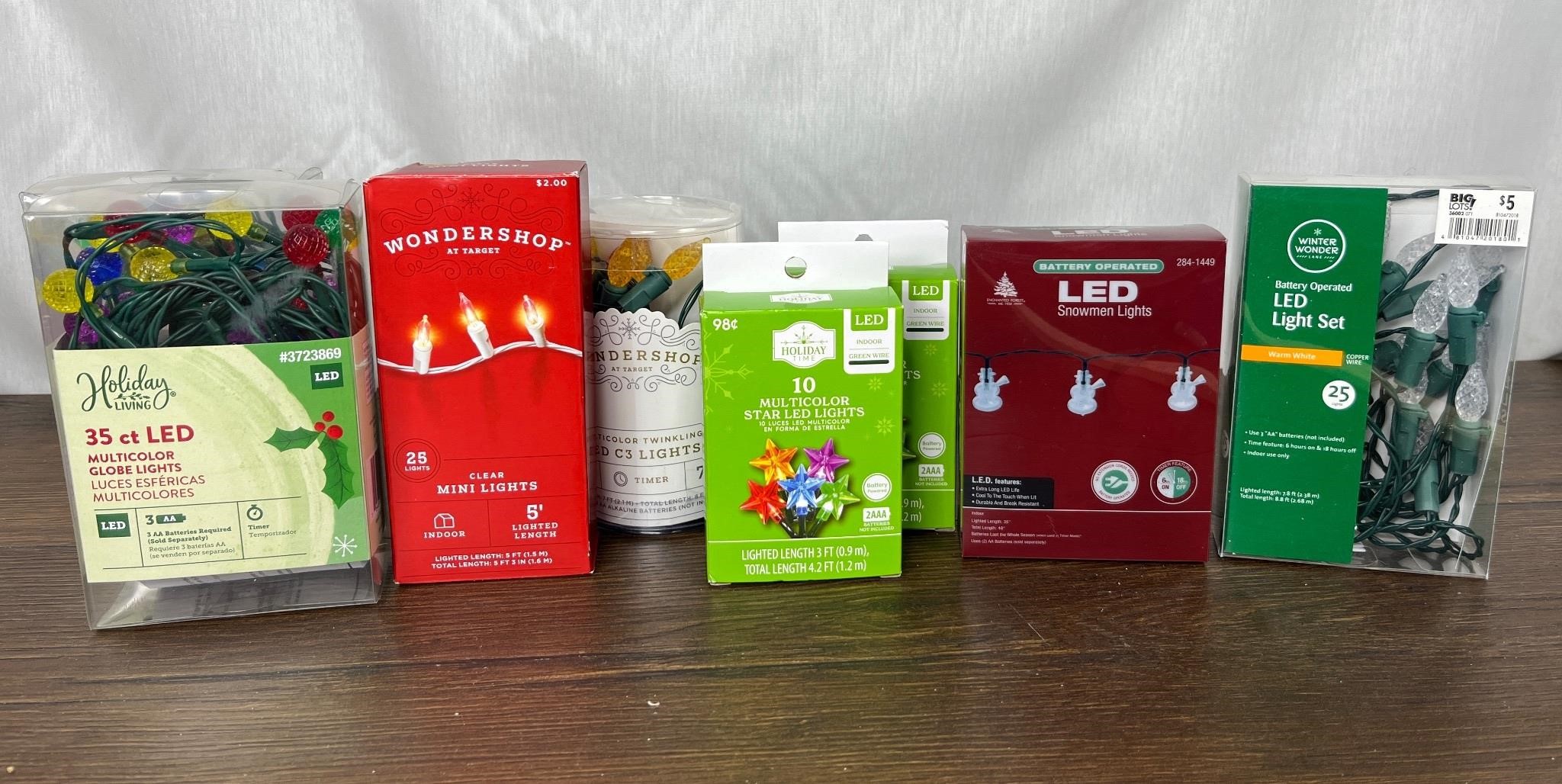 7 Packages of New Christmas Lights