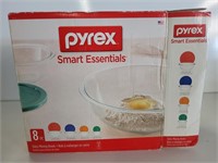 New Pyrex 8pc Mixing Bowl Set
