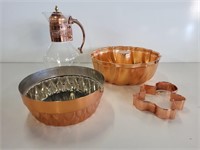 Copper Cutter, Molds, & Carafe