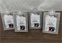 Lot of New Silver Snowflake Picture Frames