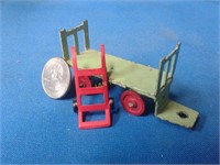 S Scale - Baggage Wagon & Hand Truck, metal